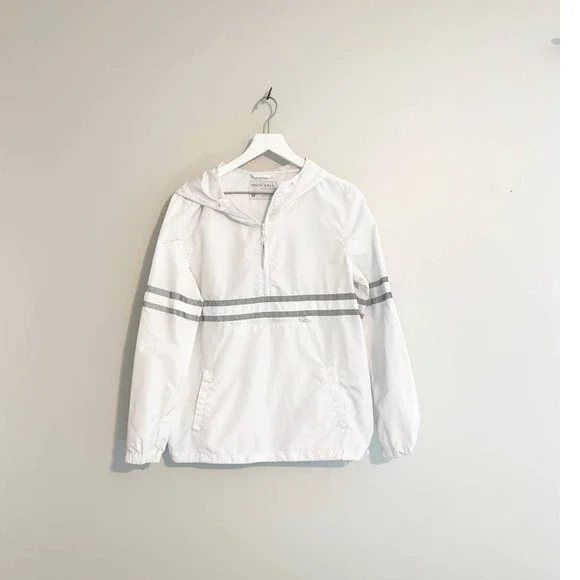 Ninth Hall Milas White & Reflective Striped Anorak Jacket - Picture 1 of 5